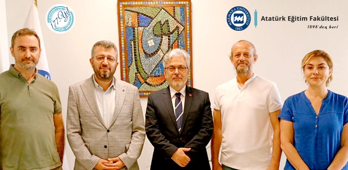 Millî Eğitim Bakan Yardımcısı Sayın Ömer Faruk Yelkenci, Fakültemiz Dekanı Sayın Prof. Dr. Yusuf Alpaydın’ı makamında ziyaret etti.