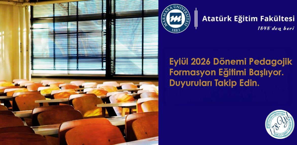 2026-2027 Pedagojik Formasyon Başvuruları Hk